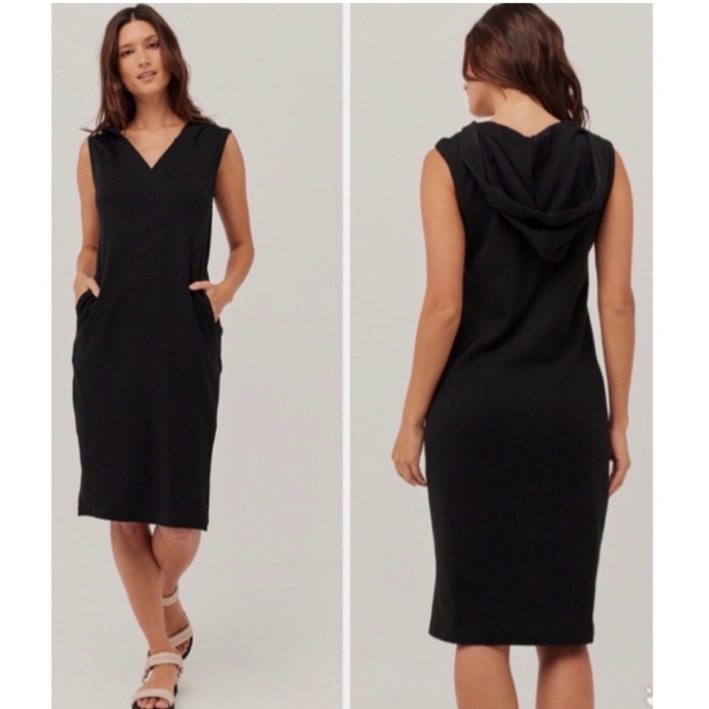 Pact 100% Organic Cotton Airplane Hooded Sleeveless Tank Dress